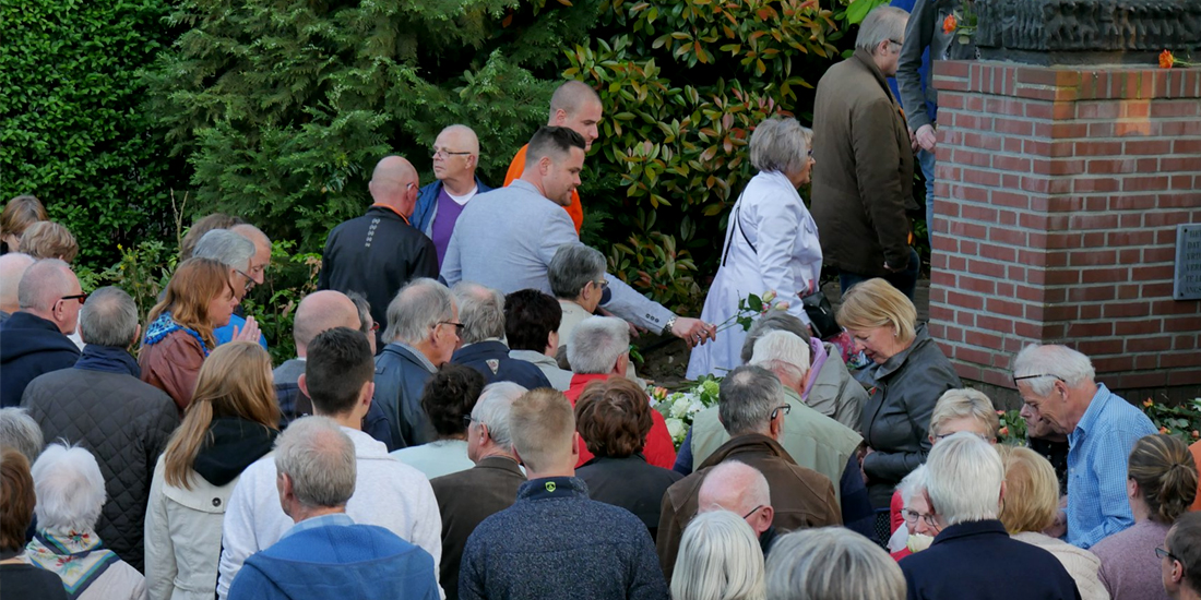 Herdenking bij de Barmhartige Samaritaan in Gennep