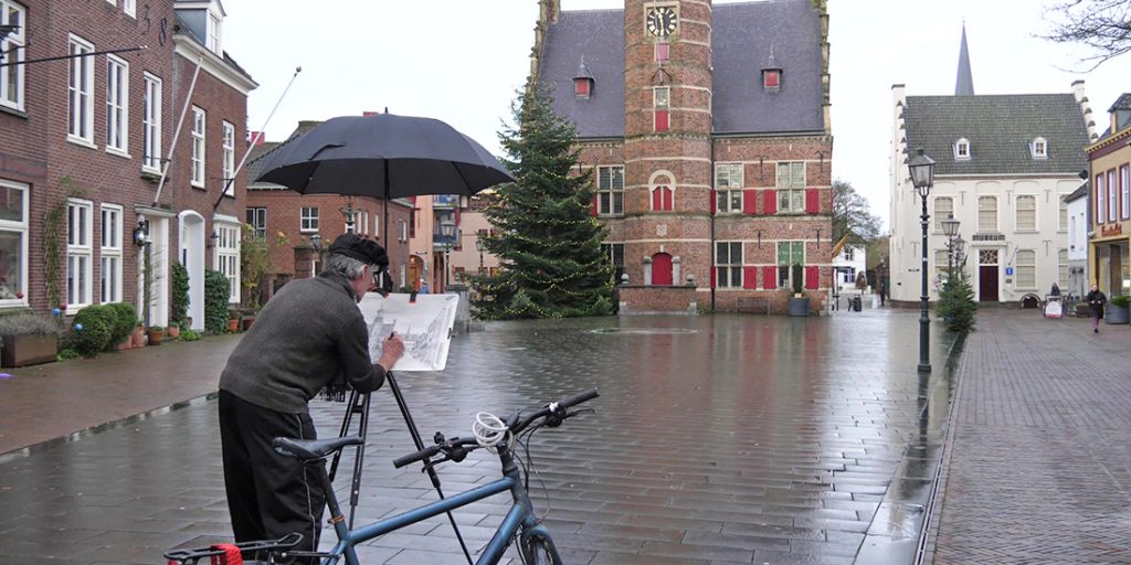 Sjak Linssen vereeuwigt Gennep