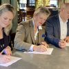 Hubo naar Groote Heeze Linda van de Zand, Janine van Hulsteijn, Martijn en Nicole Geurts