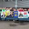 Verkiezingen in campagnestand