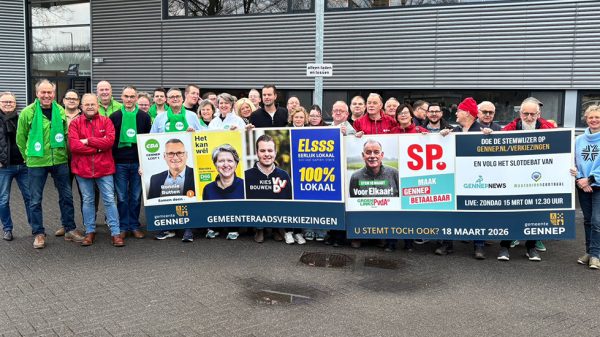 Verkiezingen in campagnestand