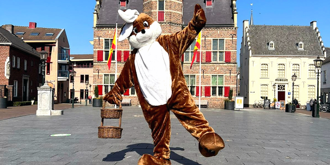 Paashaas en paasspeurtocht in Gennep