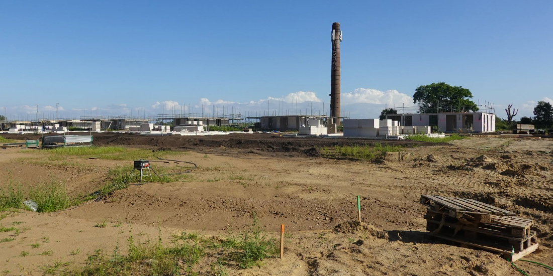 Column Hoop Steenfabriek Milsbeek bouw villa's Schoorsteen